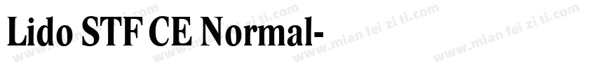 Lido STF CE Normal字体转换